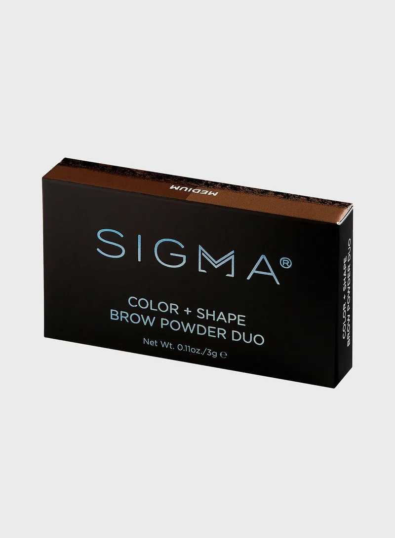 Sigma Beauty Sigma Beauty Color + Shape Brown Powder Duo in Medium Brown