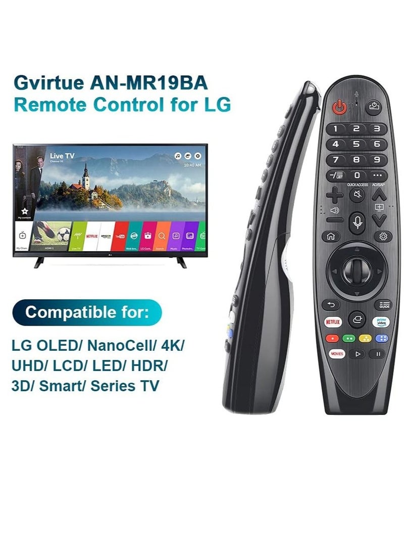 IAF Gvirtue AN-MR19BA Remote Control for LG Magic TV - Fit For All LG Smart TVs AKB75855501 AN-MR18BA AN-MR19BA AN-MR20GA AN-MR21GA AN-MR21GC AN-MR650 AN-MR650A AN-MR650B AN-MR650G (With Voice Search) - Image 3