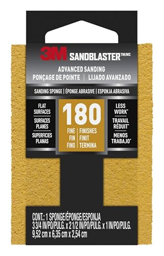 3M 20907-180 Sand Blaster Sanding Sponges, 2.5 by 3.75 by 1-Inch - Image 1