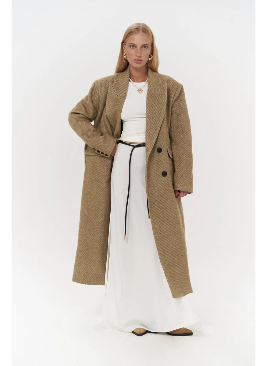 Mai Collection Naarden Mustard Long Coat