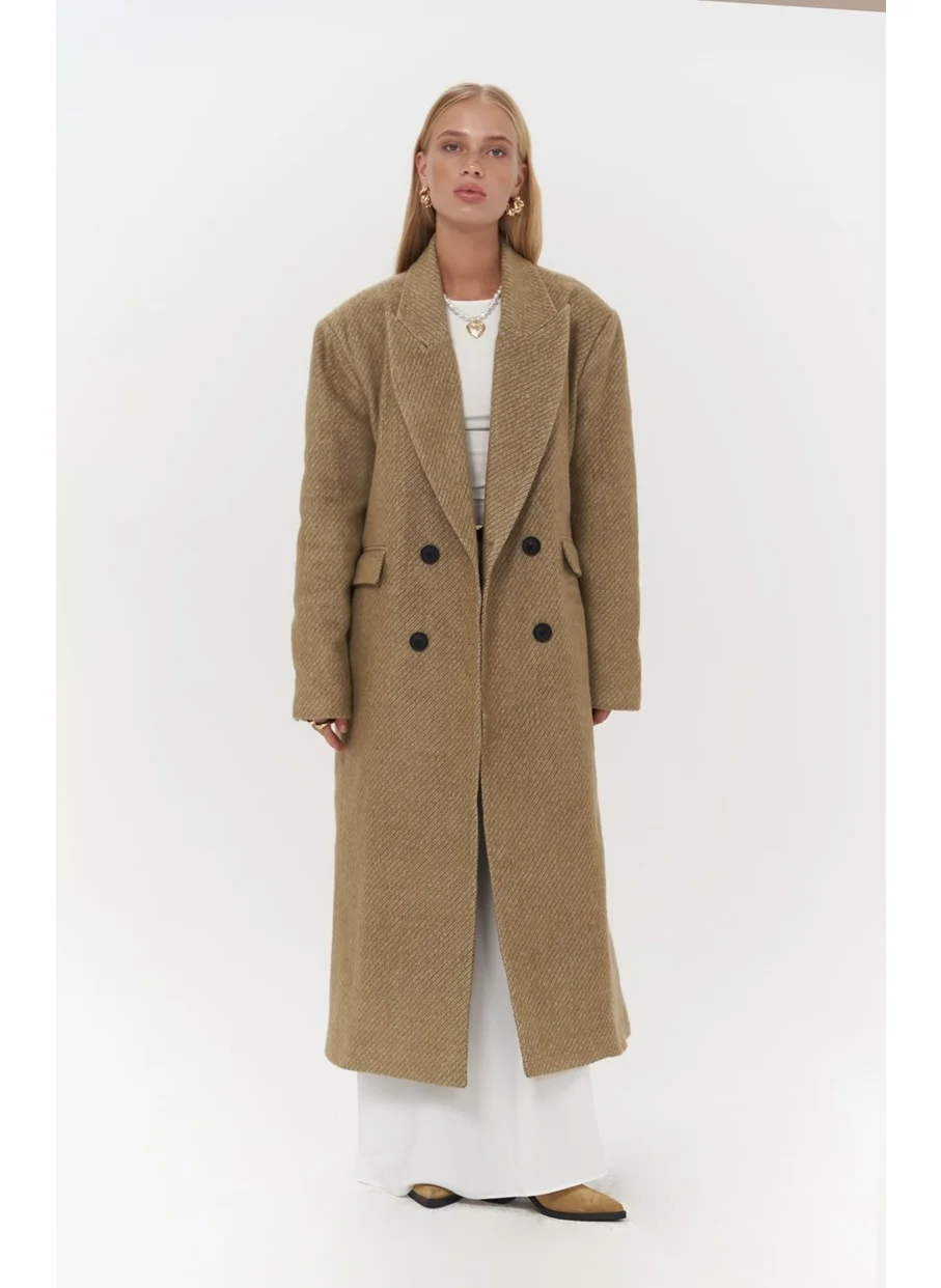 Mai Collection Naarden Mustard Long Coat