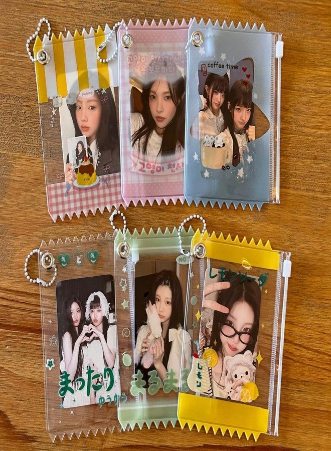 JUMISEE 5pcs Mini Candy Bag Anime Storage Pouch Badge Holder Keychain Clear Doll Idol Pin Protector Figure Carrying Case - Image 2