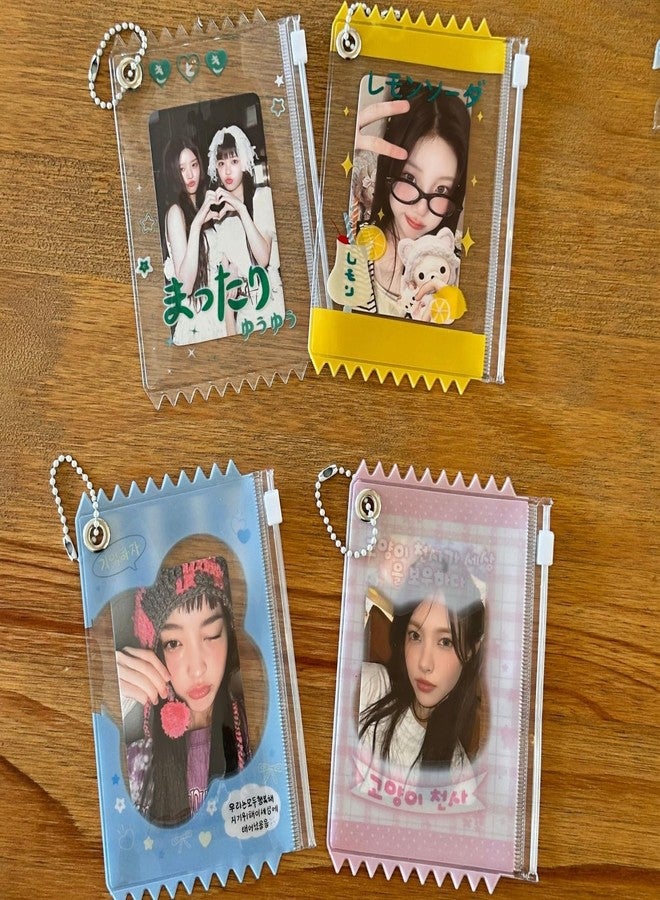 JUMISEE 5pcs Mini Candy Bag Anime Storage Pouch Badge Holder Keychain Clear Doll Idol Pin Protector Figure Carrying Case - Image 3
