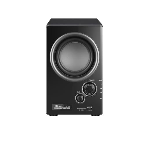Elimavi 5.1 Surround Sound System with 5.5'' Subwoofer Stereo System for Home with 2.5'' Midrange Home Theater Speakers, Home Speaker System with 3.5-RCA/USB/Wireless/AUX Audio Inputs - Image 2