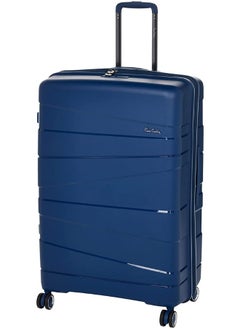 pierre cardin Pierre Cardin UNBREAKABLE Luggage Zurich Collection Suitcase For Travel, International Lock, ANTI Theft Double Zipper luggage Large (Navy)  - Image 1