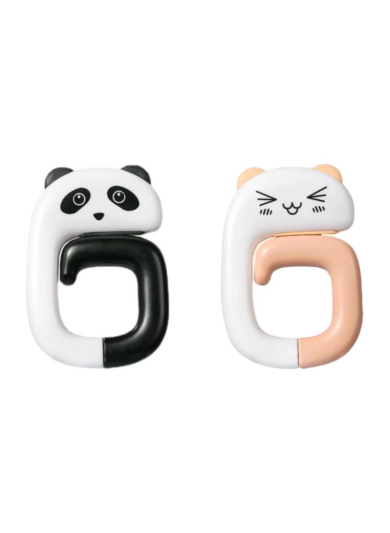 2pcs Handbag Hook Desktop Bag HolderPortable Desktop Bag HookFoldable Ladies Bag HookSchool Bag Hook on DeskSuitable for Restaurant Cafe School Library - Image 1