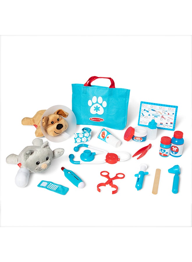Melissa & Doug مجموعة ألعاب طبيب الحيوانات من ميليسا ودوج (24 قطعة) - Image 3