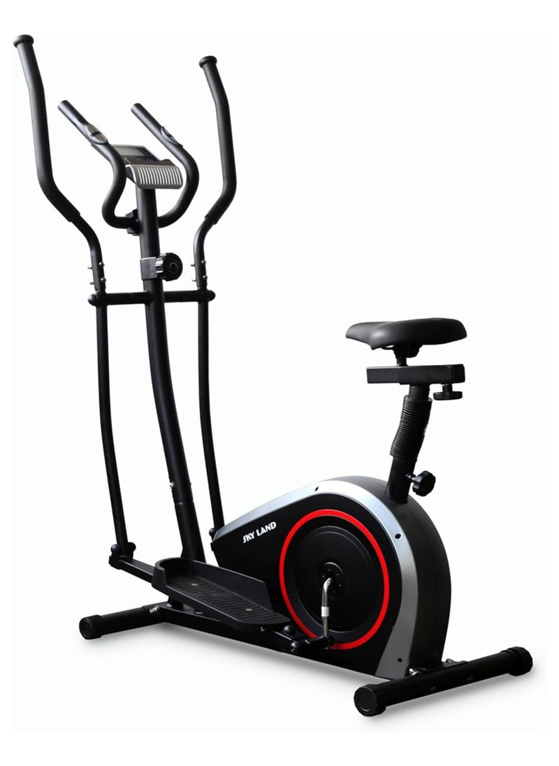 Sky Land - Elliptical Cross Trainer | 8-Level Magnetic Resistance | FitShow App Bluetooth | Silent Home Gym Machine | LED Display for Speed, Time, Distance, Calories | Compact & Durable Fitness Equipment – EM-1572 - Image 1