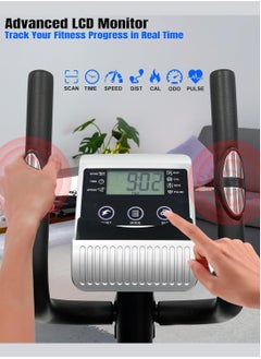Sky Land Elliptical Cross Trainer | 8-Level Magnetic Resistance | FitShow App Bluetooth | Silent Home Gym Machine | LED Display for Speed, Time, Distance, Calories | Compact & Durable Fitness Equipment – EM-1572  - Image 2