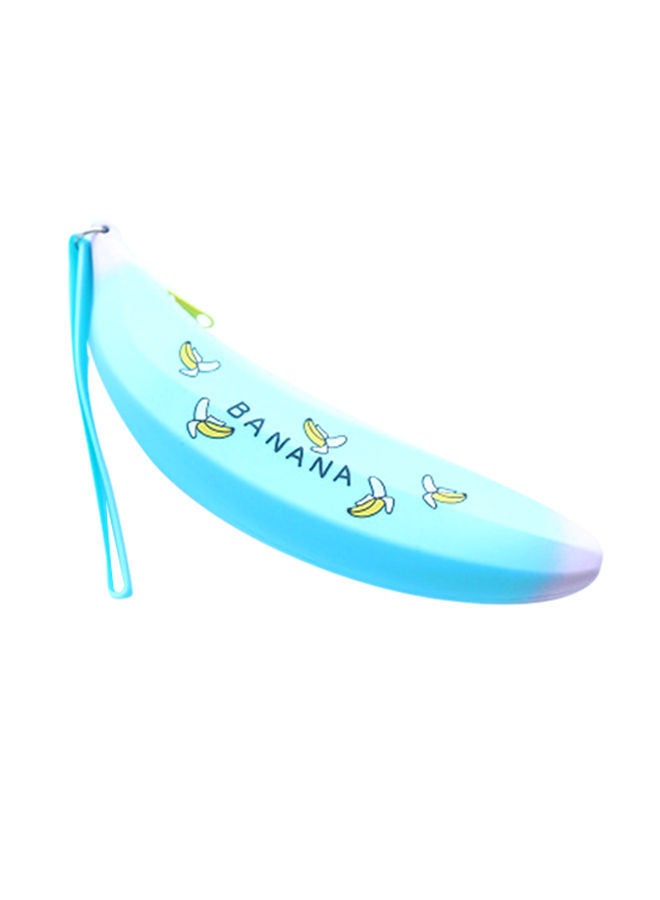 NIBEMINENT Creative Banana Pencil Case Cute Storage Bags Blue