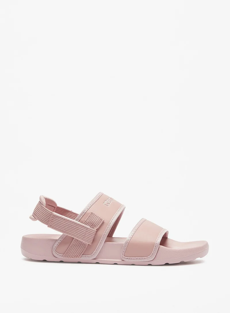 كابا Womens Logo Print Sandals with Hook and Loop Closure