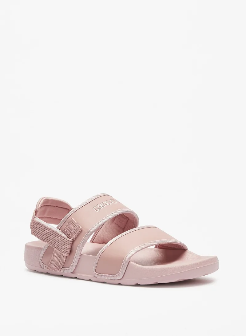 كابا Womens Logo Print Sandals with Hook and Loop Closure