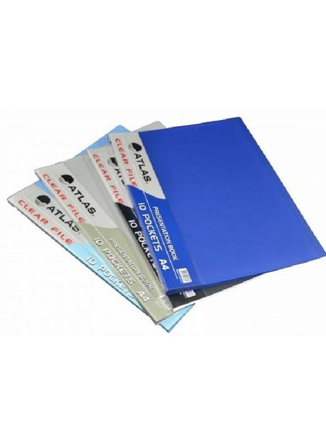 ATLAS كتاب عرض بـ 10 جيوب بألوان متنوعة - Image 4