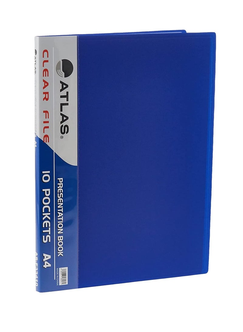 ATLAS كتاب عرض بـ 10 جيوب بألوان متنوعة - Image 1