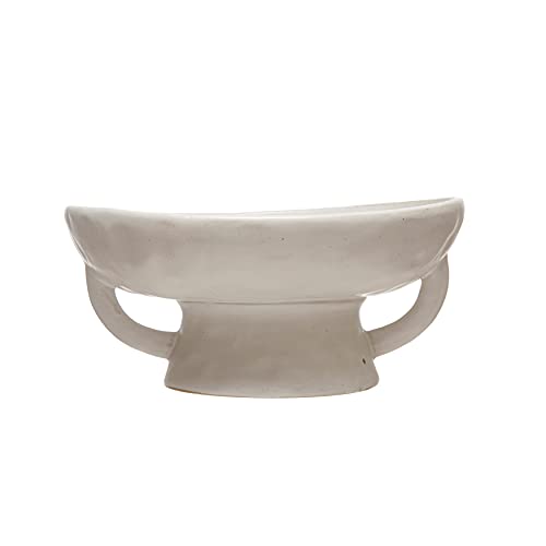 Creative Co-Op Stoneware Bowl w Reactive Glaze, White - Image 3