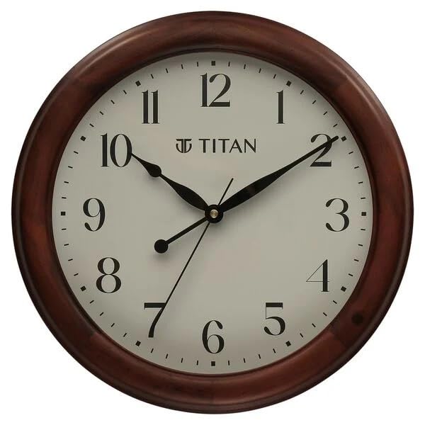 Titan Classic Wooden Wall Clock (35cm x 35 cm) W0099WA01 - Image 1