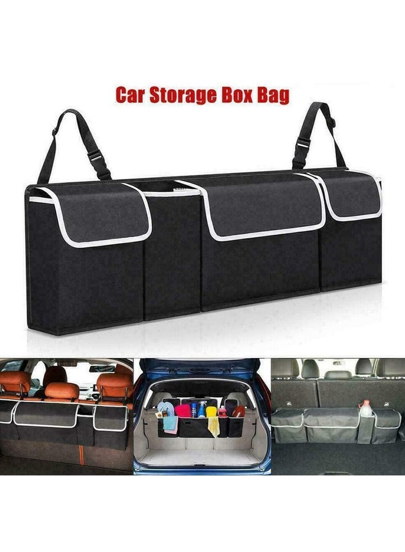 RollsTimi  Multi-compartment Car Storage Bag Foldable Back Seat Box Bag - Image 2