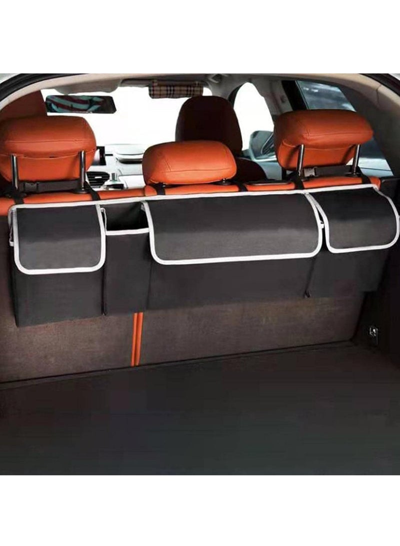 RollsTimi  Multi-compartment Car Storage Bag Foldable Back Seat Box Bag - Image 3
