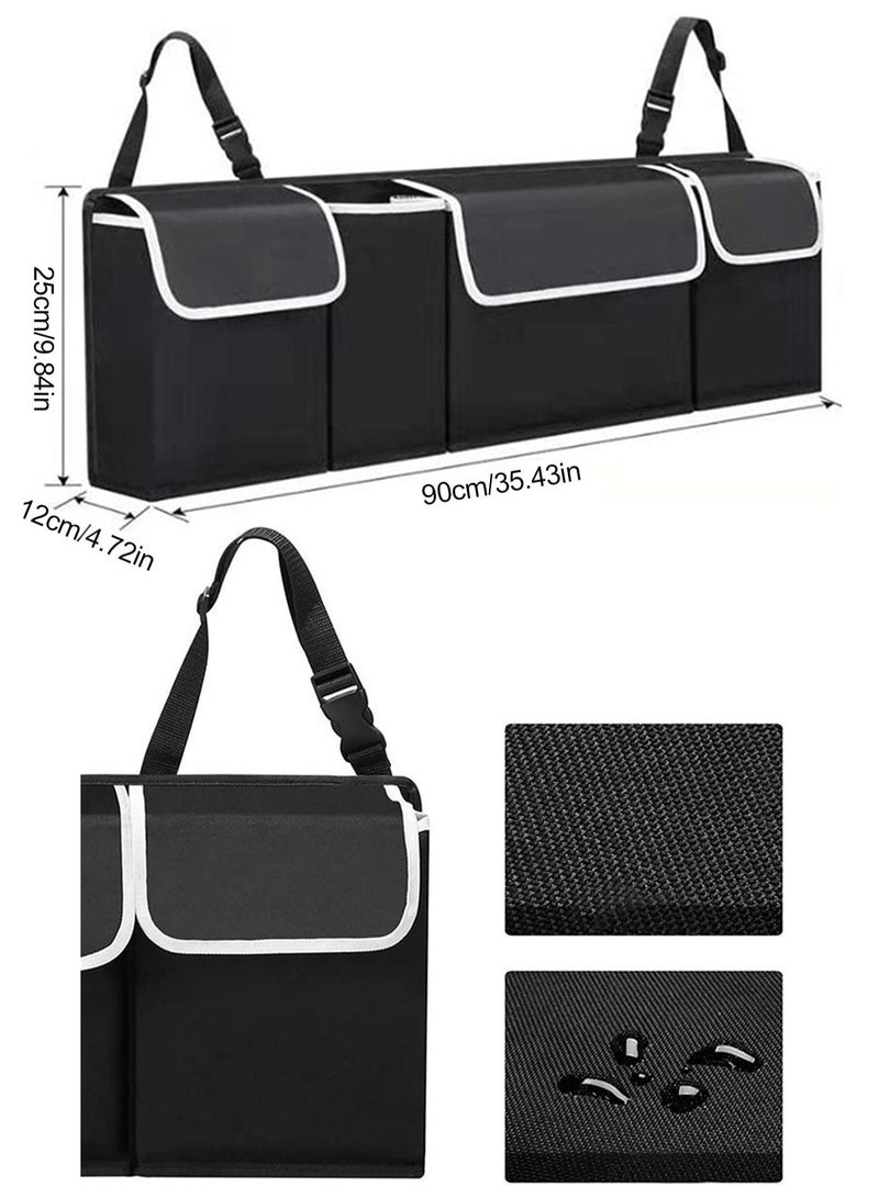 RollsTimi  Multi-compartment Car Storage Bag Foldable Back Seat Box Bag - Image 5