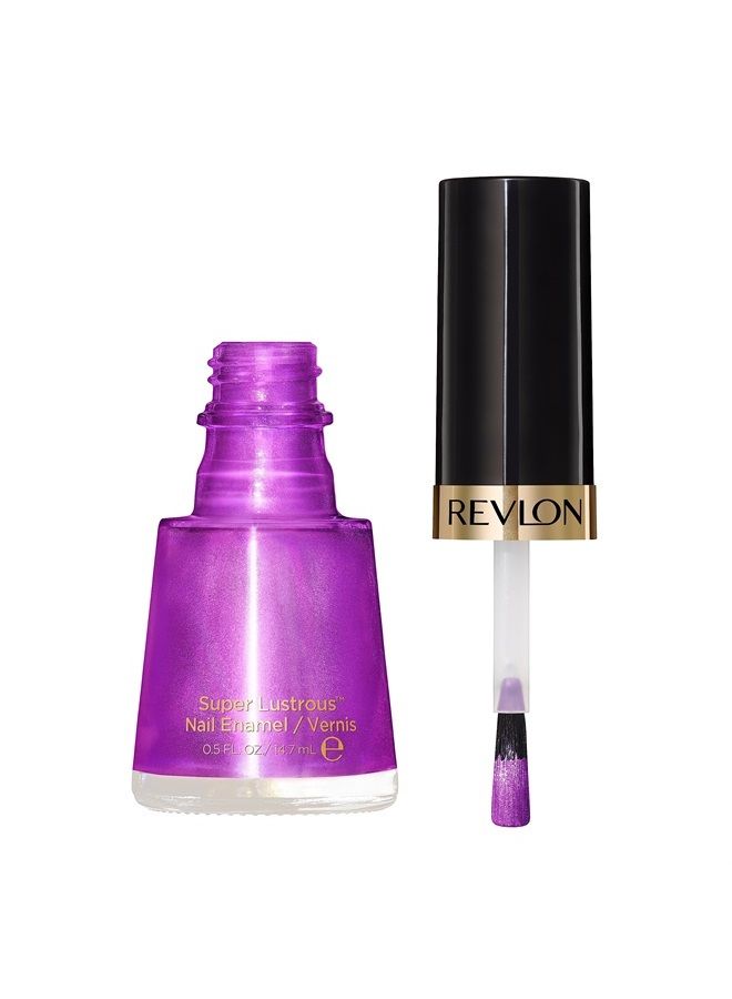 Revlon Nail Enamel, Chip Resistant Nail Polish, Glossy Shine Finish, in Plum/Berry, 450 Hypnotic, 0.5 oz - Image 3