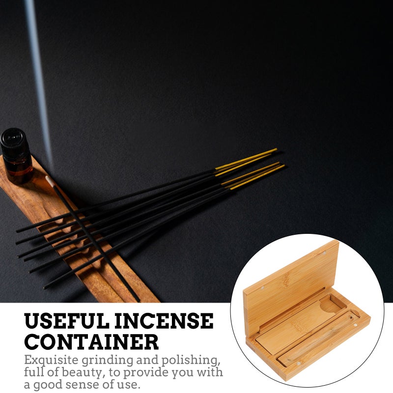 Incense Stick Box Sandalwood Storage Box Portable Incense Container Incense Holder - Image 2