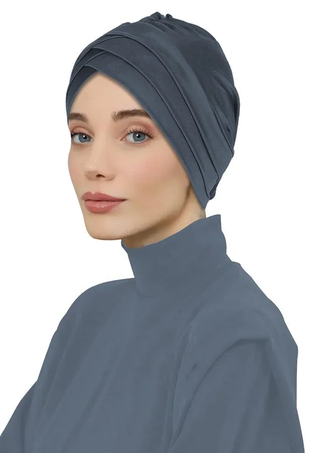 Take Two Grey Plain Turban Hijab