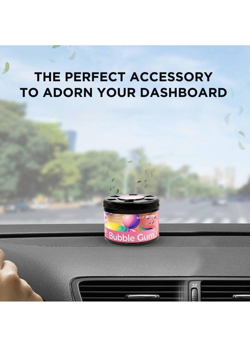 BLACK ODOR Bubble Gum Car Air Freshener 90g, Long Lasting Solid Fragrance, Spill Resistant Dashboard & Cup Holder Freshener, Compact Car Perfume, Odour Control Scent for Car Interior, Home, Office & Small Spaces - Image 4