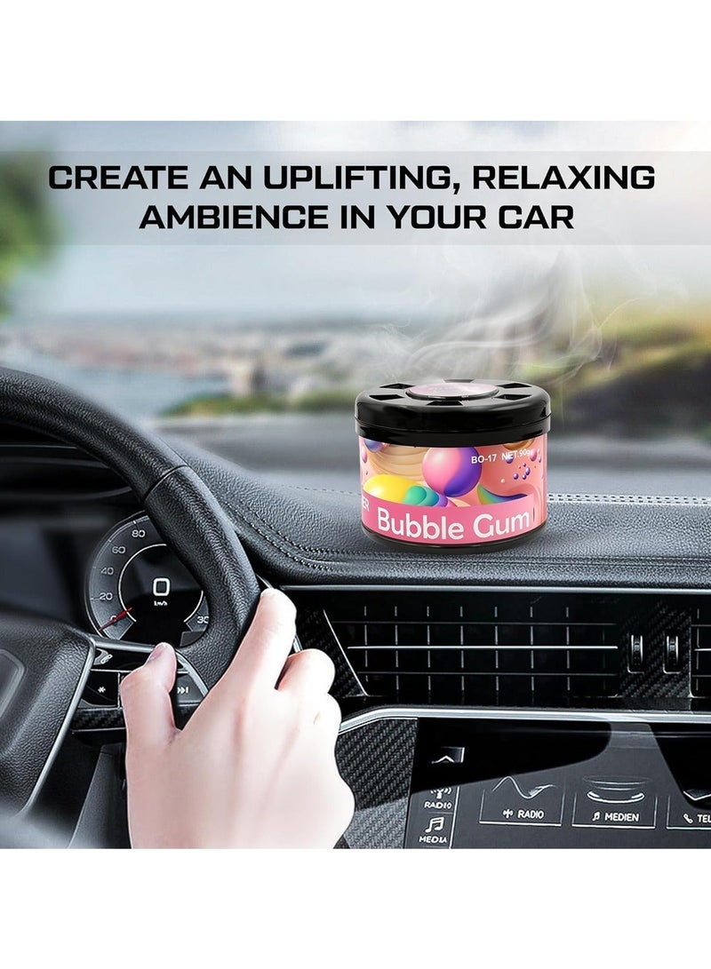 BLACK ODOR Bubble Gum Car Air Freshener 90g, Long Lasting Solid Fragrance, Spill Resistant Dashboard & Cup Holder Freshener, Compact Car Perfume, Odour Control Scent for Car Interior, Home, Office & Small Spaces - Image 5