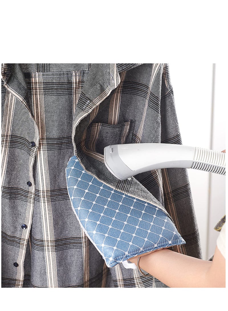 KASTWAVE Garment Steamer Ironing Glove Waterproof Heat Resistant Anti Steam Mitt with Finger Loop Complete Care Protective Garment Steaming Mitt Accessories for Clothes (Blue) - Image 2