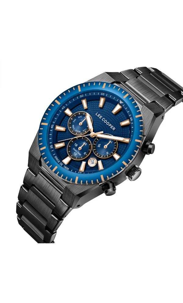 Lee Cooper LEE COOPER Men Multi Function Dark Blue Dial Watch - LC08100.090