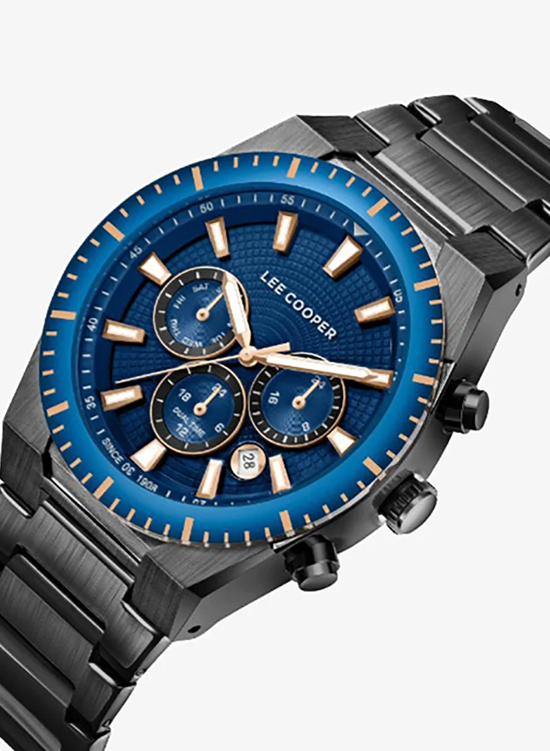 Lee Cooper Men's Metal Multi Function Watch LC08100.090 - 42 mm
