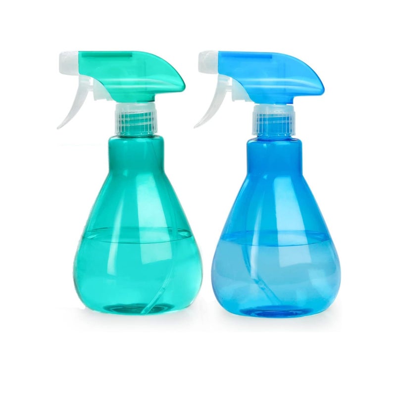 SOLARAE Spray Bottles 2 pcs for Cleaning Empty Mist Spray Bottle Gardening, Hairdressing 500ml (Blue and Green) - Image 1