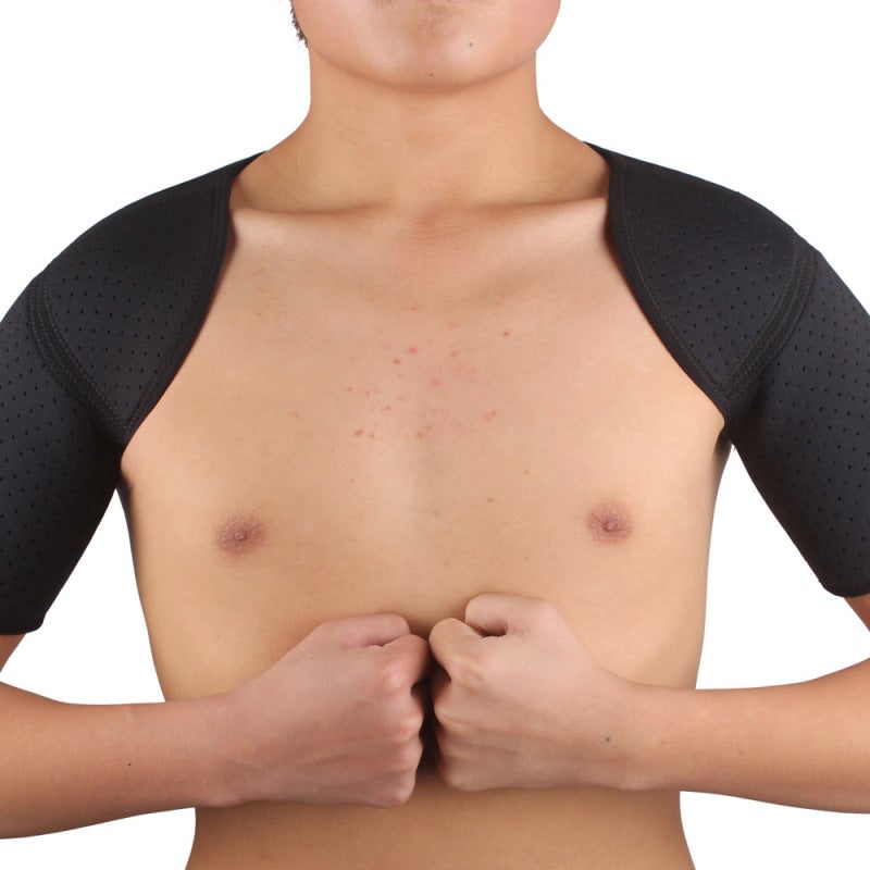 Double Shoulder Brace 40-50cm Shoulder Breadth - Seamless Sewing Breathable Material Shoulder Support for Shoulder Pain Joint Weakness Mild Sprains - Image 4