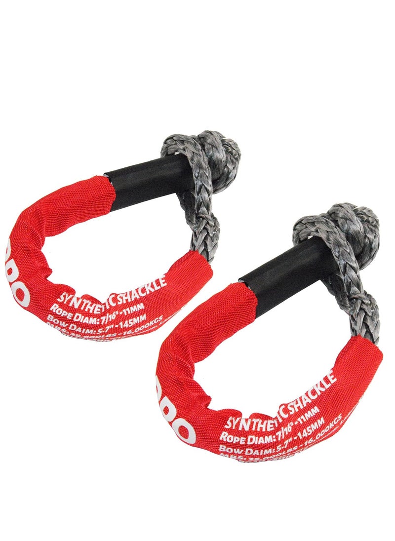 KING-PRO KING PRO SOFT SHACKLE 2 PACK 35,000lbs Breaking Strength 11mmX50cm  - Image 4