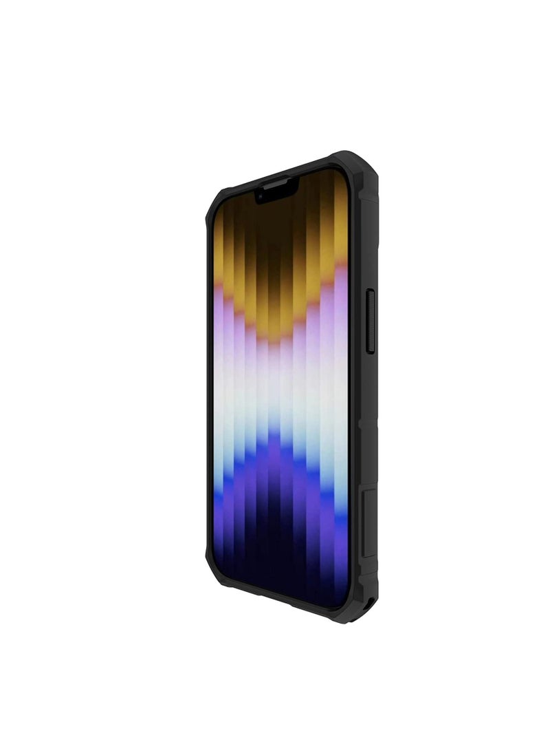 Nillkin CamShield Armor Pro Case iPhone 14 Armor Case with Camera Cover Ring Stand Blue - Image 3