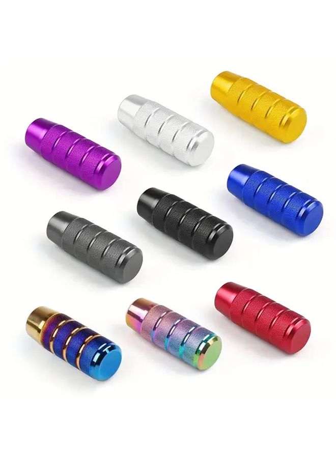 Black Wave Stick Shift Knob Manual Universal Fitment Racing Style Sleek Finish - Image 2