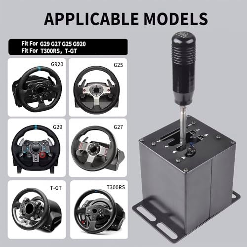 CNRAQR محاكي سباق السيارات مع ذراع نقل الحركة USB CNRAQR 6+R H لجهاز Logitech G29/G27/G25/G920 مع Thrustmaster T300RS/GT - Image 5