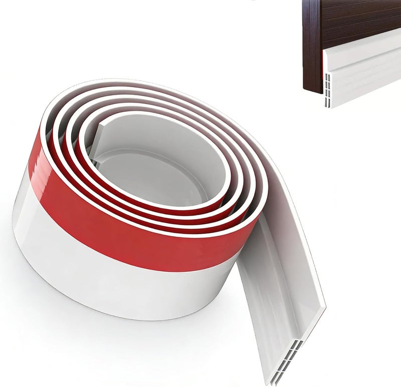 Duomama Door Draft Stopper - Adjustable Bottom Door Sweep Seal - Easy Install Weather Stripping to Block Drafts, Dust, Noise - Energy Saving Thermal - Image 1