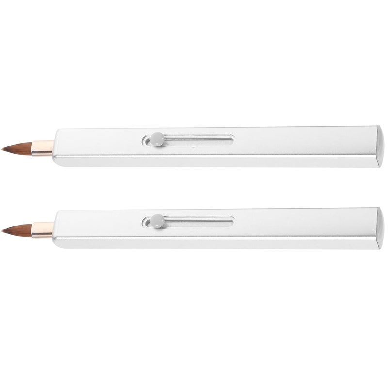 General standard compliant quality 2pcs Retractable Lipstick Brush Applicator Set, Single-head Lip Gloss and Concealer Brush with Cap, Portable Makeup Tool for Women’s Lip Makeup and Cosmetic Application KSA local stock Riyadh Jeddah Dammam ship Elegant practical multi-option build Multiple options General need oriented design Multi warehouse process Sufficient order stock All region coverage Long term heavy use compatible Good ventilation Individual group scene compatible All item simple matching build Reinforced edge Nationwide delivery Low wear optimized build Multi-market matching options Flexible anti-break Defect free upgraded substance Flexible purchase choices Balanced weight All choice modern design Budget global standard quality Organized shipment arrange Global flexible assemble picks - Image 1