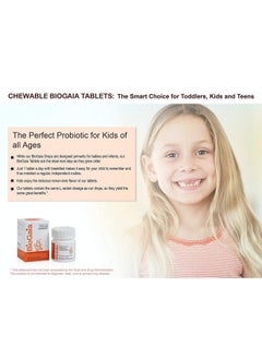 BioGaia Probiotic Chewable Tablets Box Simple And Easy Way To Promote Digestive And Immune Health 30 Count  - Image 5