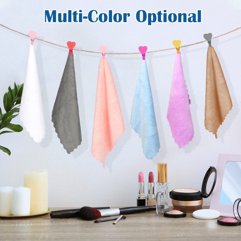 Orighty Makeup Remover Cloths, Cleansing, Reusable, Soft & Washable Coral Fleece Microfiber Washcloths/Towel for Face, Eye, Lips, Pack of 24, 7 x 7 inch - Image 2