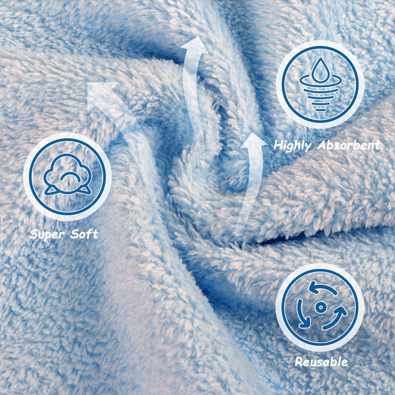 Orighty Makeup Remover Cloths, Cleansing, Reusable, Soft & Washable Coral Fleece Microfiber Washcloths/Towel for Face, Eye, Lips, Pack of 24, 7 x 7 inch - Image 4