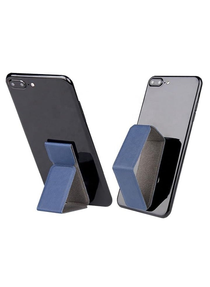 Generic - Topr Magnetic Mobile Phone Finger Grip Holder Lazy Multi-functional Vertical Horizontal Stand Foldable Back Stick Phone Stand (Gray) - Image 1