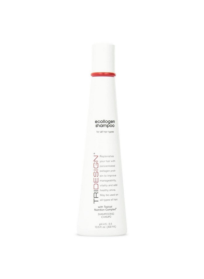 TRIDESIGN Ecollogen Moisturizing Shampoo Hydrating Hair Shampoo For Natural Hair Unisex Thickening & Volumizing Shampoo Unscented Nonfragrance Shampoo Gentle Cleanser 10.5 Oz  - Image 2