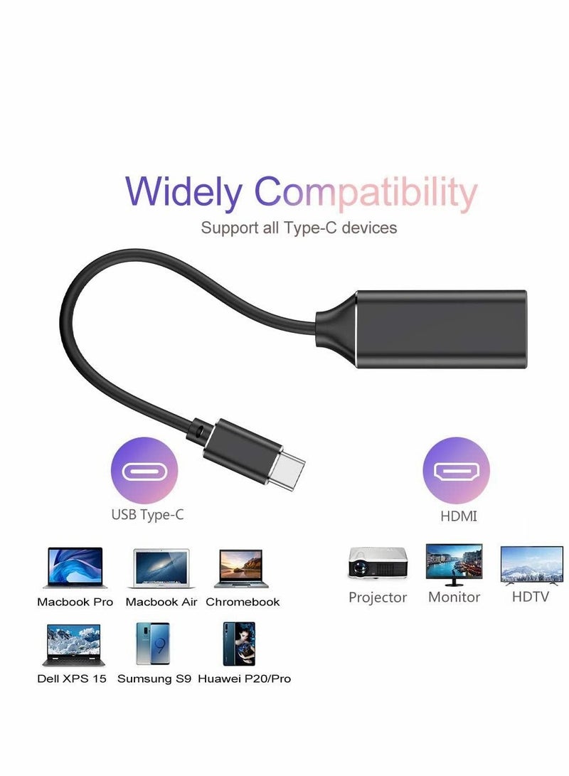 SYOSI USB C to HDMI Adapter 4K for Mac OS Type-C to HDMI Adapter 【Thunderbolt 3】 Compatible with MacBook Pro 2019/2018/2017 MacBook Air Galaxy Dell XPS Pixelbook Microsoft and More (1 Pack) - Image 5