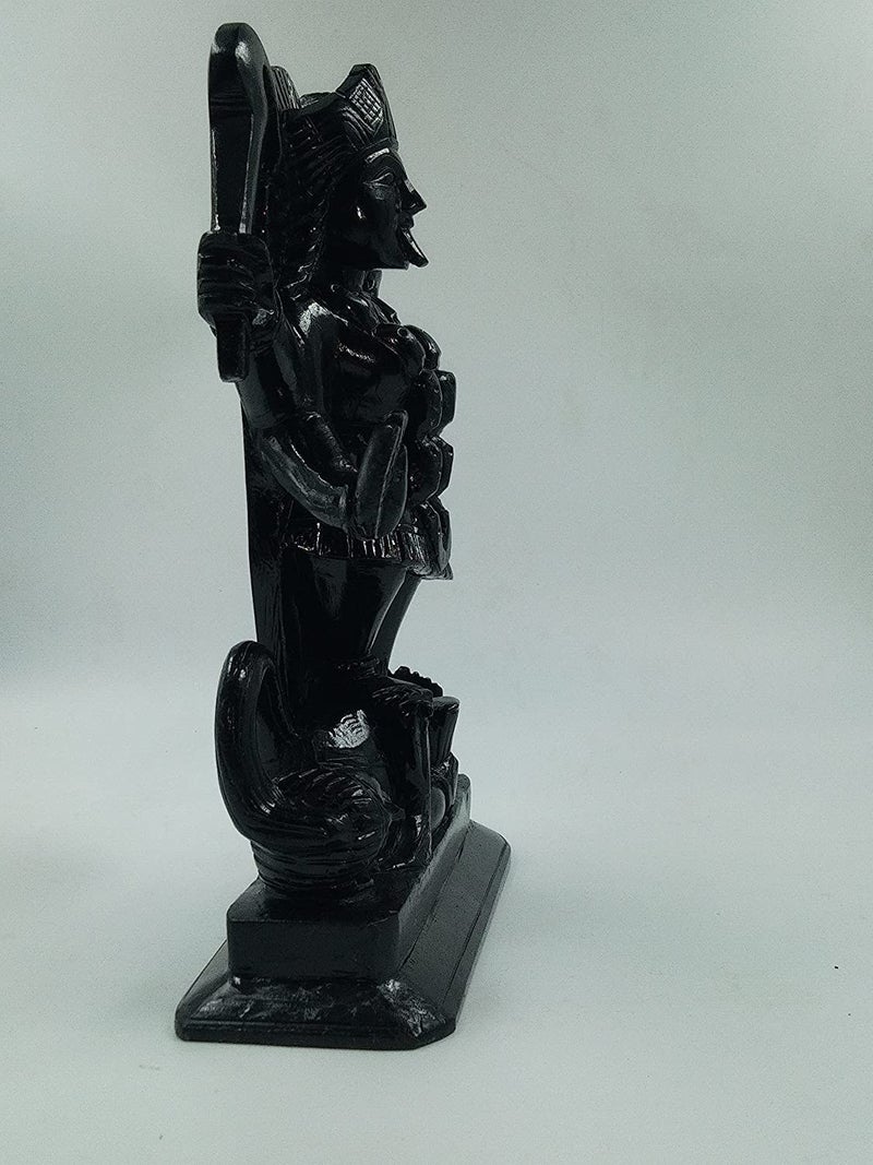 A & S VENTURES Kali MATA Murti Marble Finish Kali MATA Satue,(for Home Temple Poojan Use,Office Temple,Gifted Use Idol) Decorative Showpiece 4.5 Inch,Black - Image 2