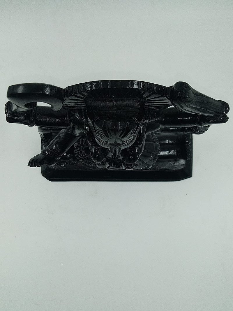 A & S VENTURES Kali MATA Murti Marble Finish Kali MATA Satue,(for Home Temple Poojan Use,Office Temple,Gifted Use Idol) Decorative Showpiece 4.5 Inch,Black - Image 4