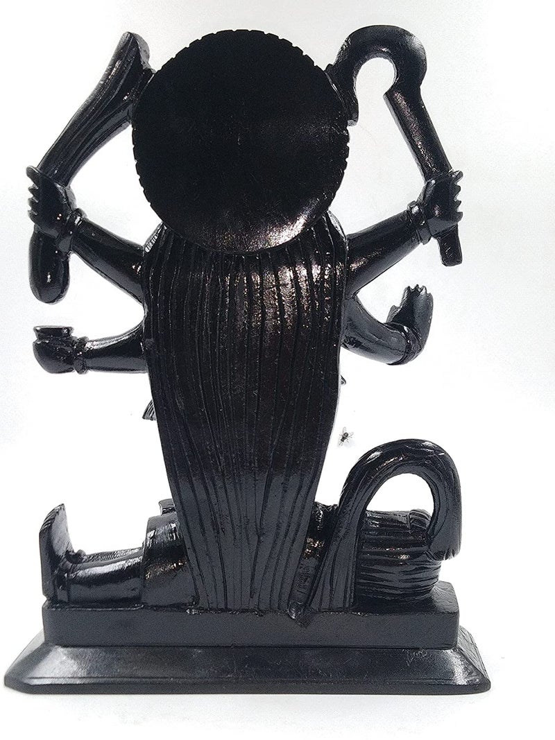 A & S VENTURES Kali MATA Murti Marble Finish Kali MATA Satue,(for Home Temple Poojan Use,Office Temple,Gifted Use Idol) Decorative Showpiece 4.5 Inch,Black - Image 3