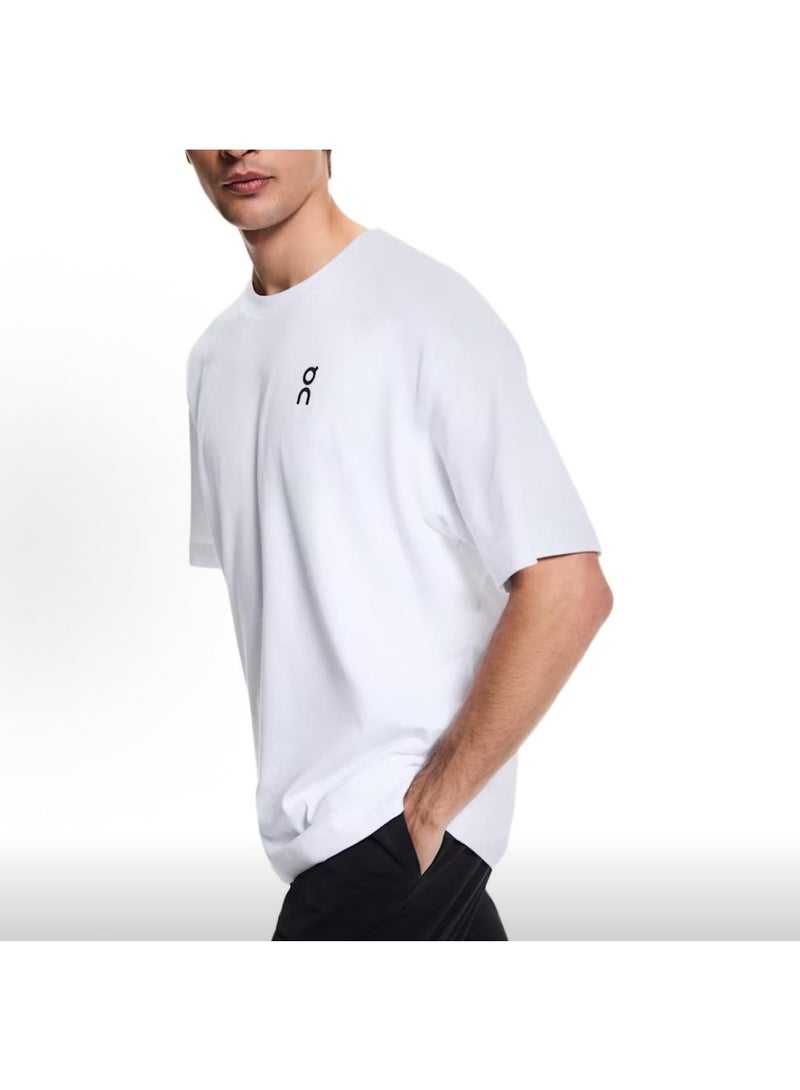 On Running Chest Small Logo White Casual Sports T-shirt Size XL - Image 1