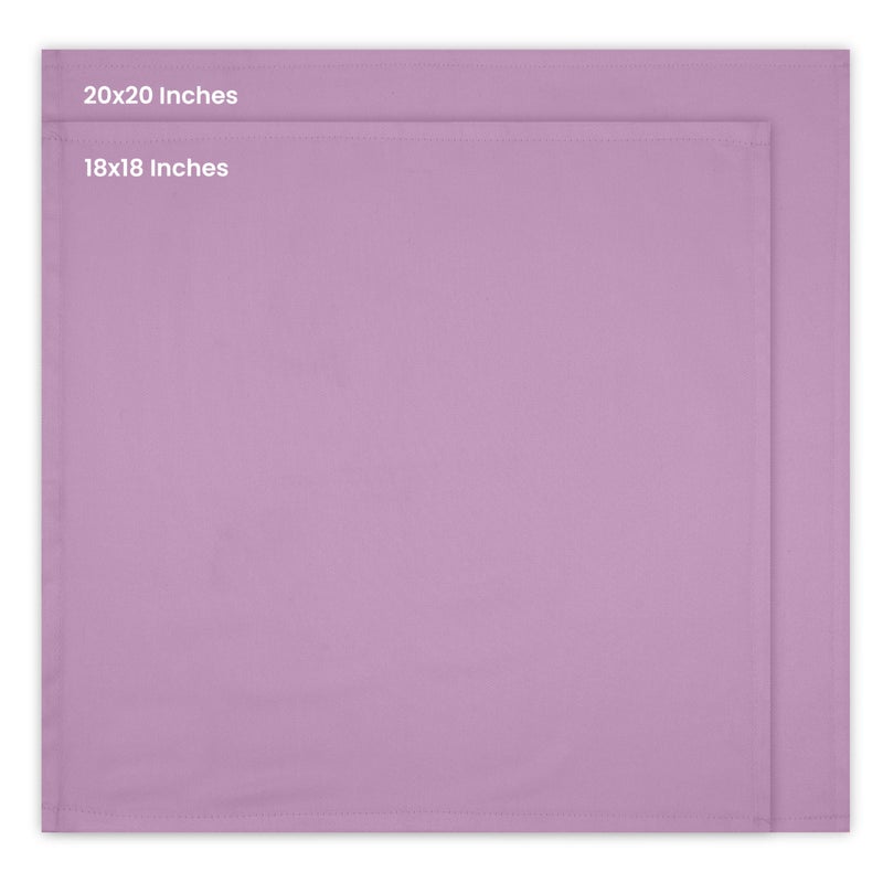 يوتوبيا كيتشين مناديل قماشية لافندر من Utopia Kitchen [عبوة من 12 قطعة مقاس 18 × 18 بوصة] مزيج قطني ماص قابل للغسل وإعادة الاستخدام لتناول العشاء في المطاعم والغداء وحفلات الزفاف والفنادق - Image 2